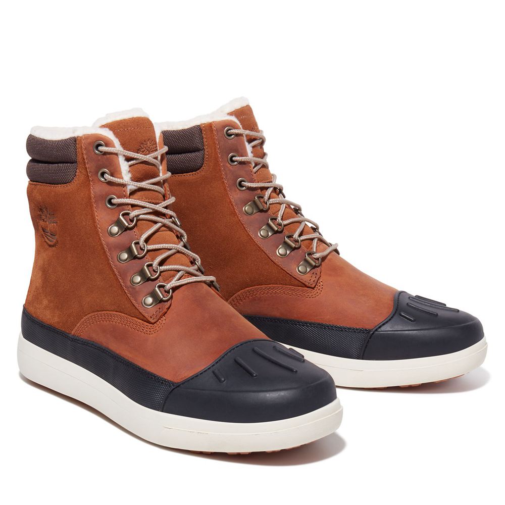 Bota Neve Masculino - Timberland Ashwood Park Impermeavel - ETGZY7946 - Marrom/Pretas